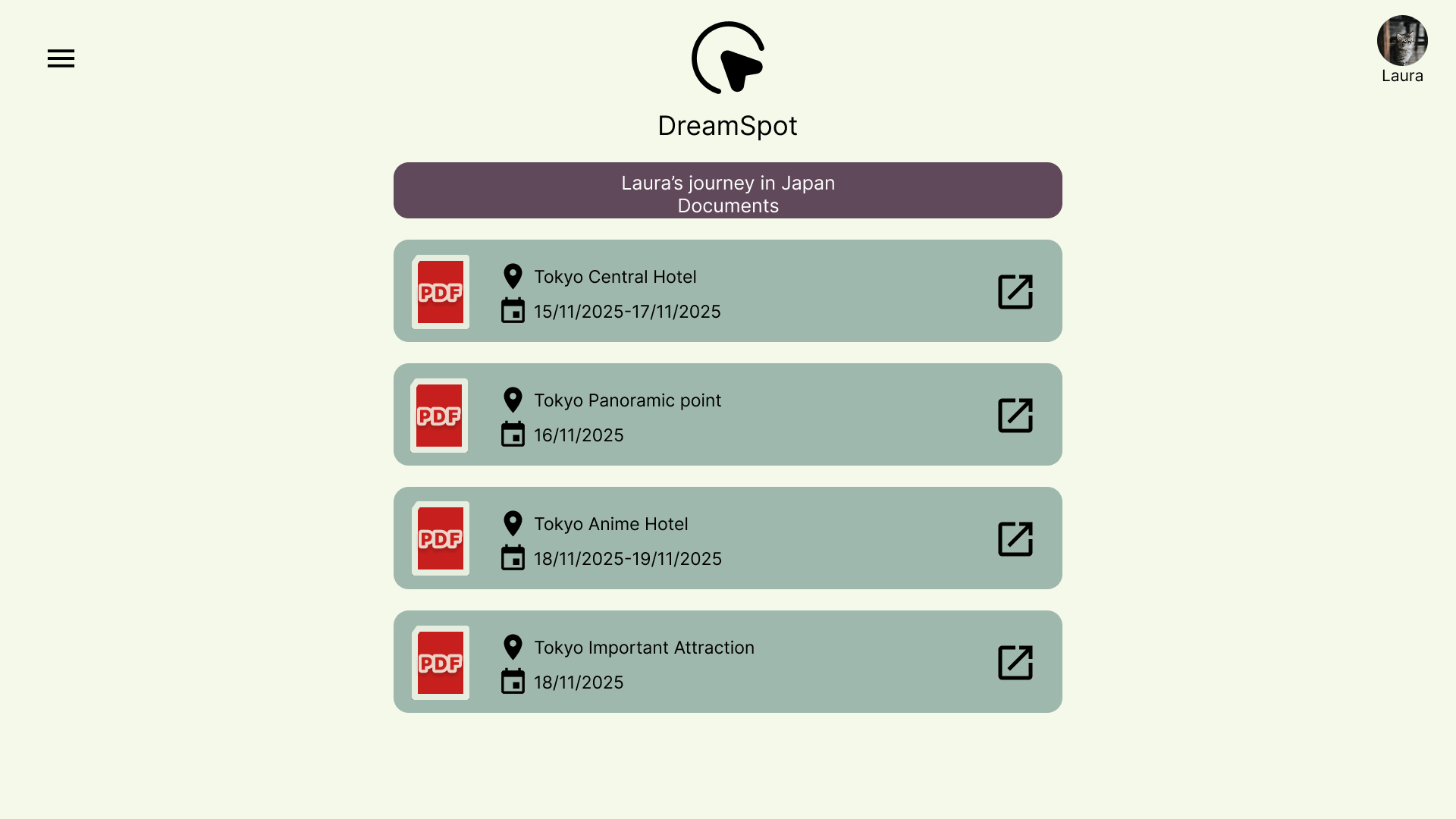 Lista documenti da desktop